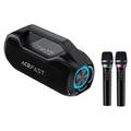Altoparlante portatile per karaoke Acefast K14 con doppio microfono - 120W - Nero
