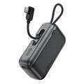 Acefast M27-10000 Mini Power Bank 10000mAh con cavo USB-C - 22.5W - Nero