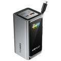 Power bank Acefast M33 da 20000mAh con display TFT da 1.96" e cavo USB-C - 100W - Grigio
