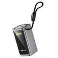 Power bank Acefast M33 da 20000mAh con display TFT da 1.96" e cavo USB-C - 100W - Grigio