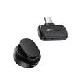 Microfono lavalier wireless Acefast R7 - Riduzione del rumore tramite IA, clip magnetica - Nero