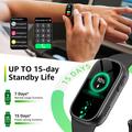 Braccialetto fitness IP67 - Misura la frequenza cardiaca, i passi, l\'attività fisica e il sonno - Nero