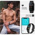 Braccialetto fitness IP67 - Misura la frequenza cardiaca, i passi, l\'attività fisica e il sonno - Nero