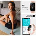 Orologio fitness IP67 - Misura la frequenza cardiaca, i passi, l\'attività fisica e il sonno - Rosa