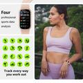 Orologio fitness IP67 - Misura la frequenza cardiaca, i passi, l\'attività fisica e il sonno - Rosa