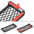 Supporto a rete elastico e adesivo per auto, barca, yacht - 8x20cm - nero