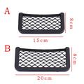 Supporto a rete elastico e adesivo per auto, barca, yacht - 8x20cm - nero