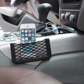 Supporto a rete elastico e adesivo per auto, barca, yacht - 8x20cm - nero