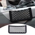 Supporto a rete elastico e adesivo per auto, barca, yacht - 8x20cm - nero