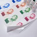 Carta termica adesiva monocolore 57 25mm - 4 pezzi - Rosso / Arancione / Blu / Verde