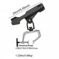 Supporto per canna da pesca regolabile con morsetto - 270° multiangolo