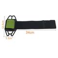 Fascia da braccio regolabile per telefono, ideale per la corsa e il ciclismo - 6"-6.7" - Nero