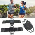 Fascia da braccio regolabile per telefono, ideale per la corsa e il ciclismo - 6"-6.7" - Nero