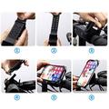 Fascia da braccio regolabile per telefono, ideale per la corsa e il ciclismo - 6"-6.7" - Nero