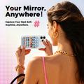 AhaStyle WG206 Supporto per telefono con ventosa in silicone e specchio integrato