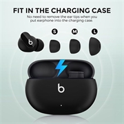 Beats Studio Buds/Buds+/Fit Pro Ahastyle WG150 Cuffie in silicone - Nero