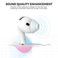 AirPods 4 - Auricolari in silicone con isolamento acustico Ahastyle PT66-4 - Bianco