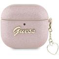 Custodia AirPods 4 Guess Metallic Script Charm - Rosa