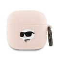 Custodia in silicone AirPods 4 Karl Lagerfeld Choupette Head 3D