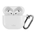Custodia in silicone Puro Icon per AirPods 4 con moschettone