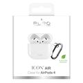Custodia in silicone Puro Icon per AirPods 4 con moschettone