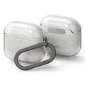 Custodia in silicone AirPods 4 Ringke - Protezione antiurto - Glitter trasparente
