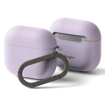 Custodia in silicone AirPods 4 Ringke - Protezione antiurto - Viola chiaro