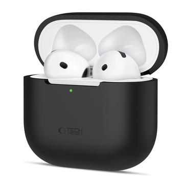 Custodia in silicone AirPods 4 Tech-Protect - Nera