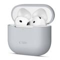 Custodia in silicone AirPods 4 Tech-Protect - Grigio pastello