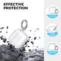 Custodia resistente alle cadute per AirPods 5/4 AhaStyle WG164-B con penna per la pulizia - Trasparente glitterato