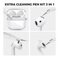Custodia resistente alle cadute per AirPods 5/4 AhaStyle WG164-B con pennino per la pulizia - Trasparente