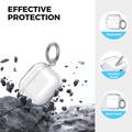 Custodia resistente alle cadute per AirPods 5/4 AhaStyle WG164-B con pennino per la pulizia - Trasparente