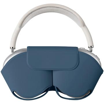 Custodia per AirPods Max con modalità Sleep - Custodia per cuffie in pelle PU - Blu