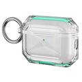 Custodia protettiva AirPods Pro 3 in TPU morbido a doppio colore - Verde / Trasparente