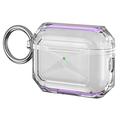 Custodia protettiva AirPods Pro 3 in TPU morbido a doppio colore - Viola / Trasparente