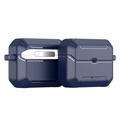 Custodia per AirPods Pro 3 Dux Ducis Pecs con supporto e gancio in lega - Blu