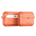 Custodia per AirPods Pro 3 Dux Ducis Pecs con supporto e gancio in lega - Arancione