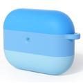 Custodia in silicone antiurto AirPods Pro 3 Gradient con moschettone - Blu