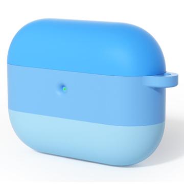 Custodia in silicone antiurto AirPods Pro 3 Gradient con moschettone - Blu