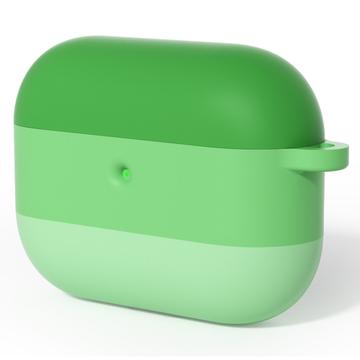 Custodia in silicone antiurto AirPods Pro 3 Gradient con moschettone - Verde