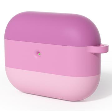 Custodia in silicone antiurto AirPods Pro 3 Gradient con moschettone - Rosa