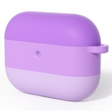 Custodia in silicone antiurto AirPods Pro 3 Gradient con moschettone - Viola