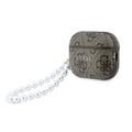 Custodia AirPods Pro 3 Guess 4G Classic Logo con cinturino perlato