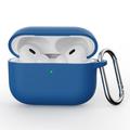 Custodia in silicone per AirPods Pro 3 con moschettone - Blu Scuro