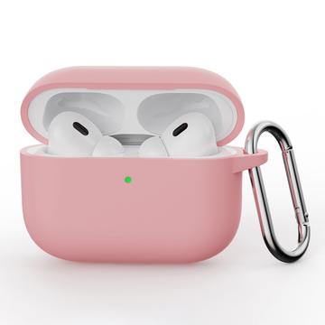 Custodia in silicone per AirPods Pro 3 con moschettone - Rosa