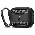 Custodia in TPU Spigen Rugged Armor per AirPods Pro 3 - Nera