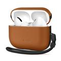 Custodia in pelle AirPods Pro 3 Tech-Protect NaturalFit - Marrone