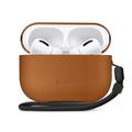 Custodia in pelle AirPods Pro 3 Tech-Protect NaturalFit - Marrone