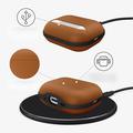 Custodia in pelle AirPods Pro 3 Tech-Protect NaturalFit - Marrone