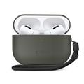 Custodia in pelle AirPods Pro 3 Tech-Protect NaturalFit - Verde oliva